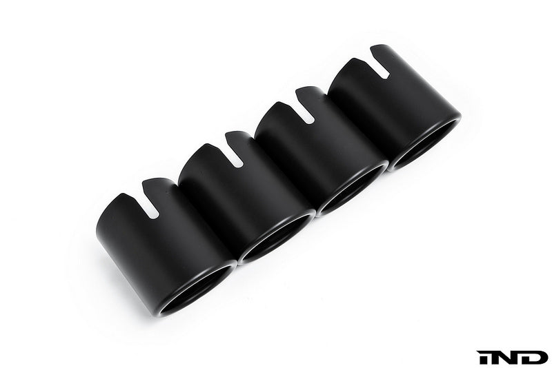 IND Matte Black Coated Exhaust Tip Set - BMW M5 (F90) 2018-2023