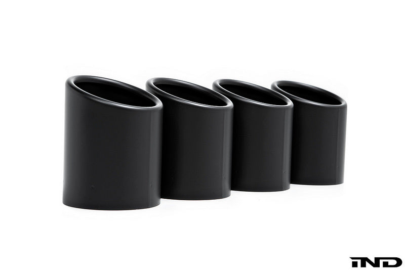 IND Matte Black Coated Exhaust Tip Set - BMW M5 (F90) 2018-2023