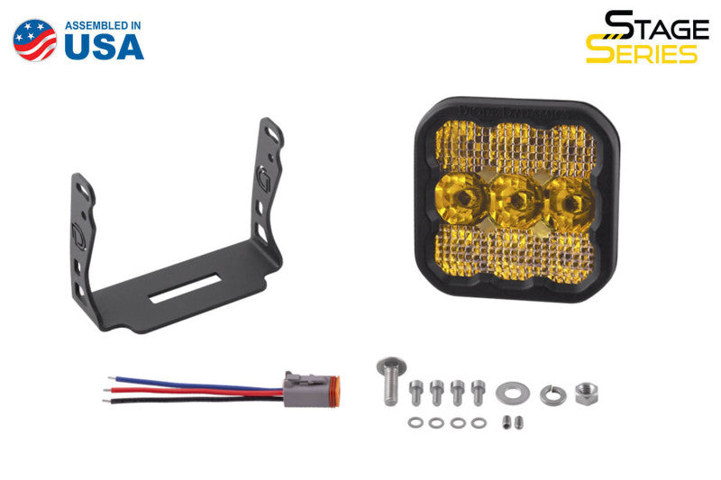 Diode Dynamics SS5 LED Pod Pro - Yellow Spot (Single)