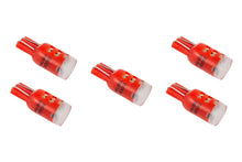 Load image into Gallery viewer, Diode Dynamics 194 LED Bulb HP5 [Red; Set of 5] - Universal