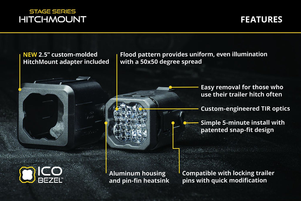 Diode Dynamics C1R HitchMount LED Pod Reverse Kit + Brake - Multiple Fitments