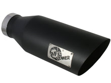 Load image into Gallery viewer, aFe MACH Force-Xp 4&quot; 409 Stainless Steel Black Exhaust Tip - Universal