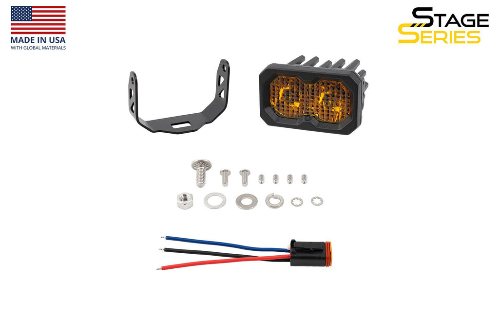 Diode Dynamics C2 2.0 Max Yellow Driving Standard Amber BL (Single) - Universal