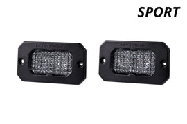 Diode Dynamics C2 1.0 SAE White Fog Sport Flush Mount ABL LED Pod (Pair) - Universal
