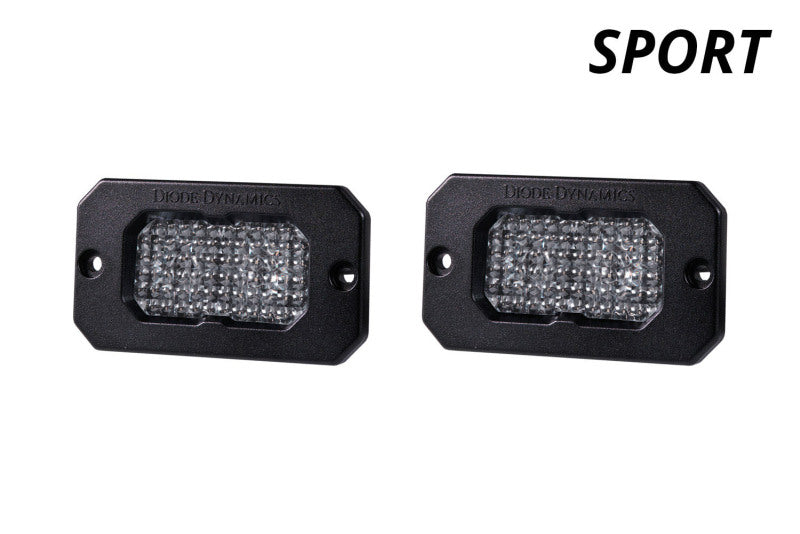 Diode Dynamics C2 1.0 SAE White Combo Sport ABL Flush Mount LED Pod (Pair) - Universal Fitment