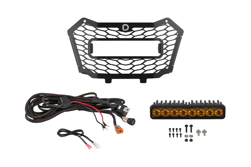 Diode Dynamics SS10 Yellow Combo/Driving Max Amber BL LED Grille Kit - Honda Talon 2022-2025