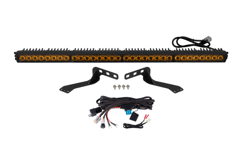 Diode Dynamics SS40 Yellow Combo/Driving Pro Stealth LED Lightbar Kit - Toyota Tundra 2014-2021