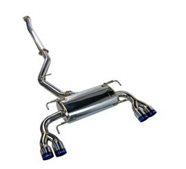 Remark Burnt Quad Tip (Non-Resonated) Sports Touring Spec Catback Exhaust - Subaru STi GR Hatch 2008-2014