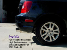 Load image into Gallery viewer, Invidia 02+ Honda Civic Si 3 Door (101mm tip) Cat- Back Exhaust