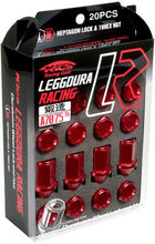 Load image into Gallery viewer, Project Kics 12X1.25 Black Leggdura Racing Lug Nuts (Laser Logo) - 20 PCS