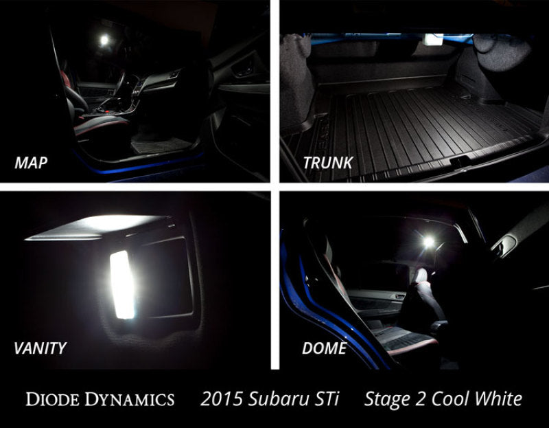 Diode Dynamics Stage 1 Blue Interior LED Conversion Kit - Subaru WRX / STi 2015-2021
