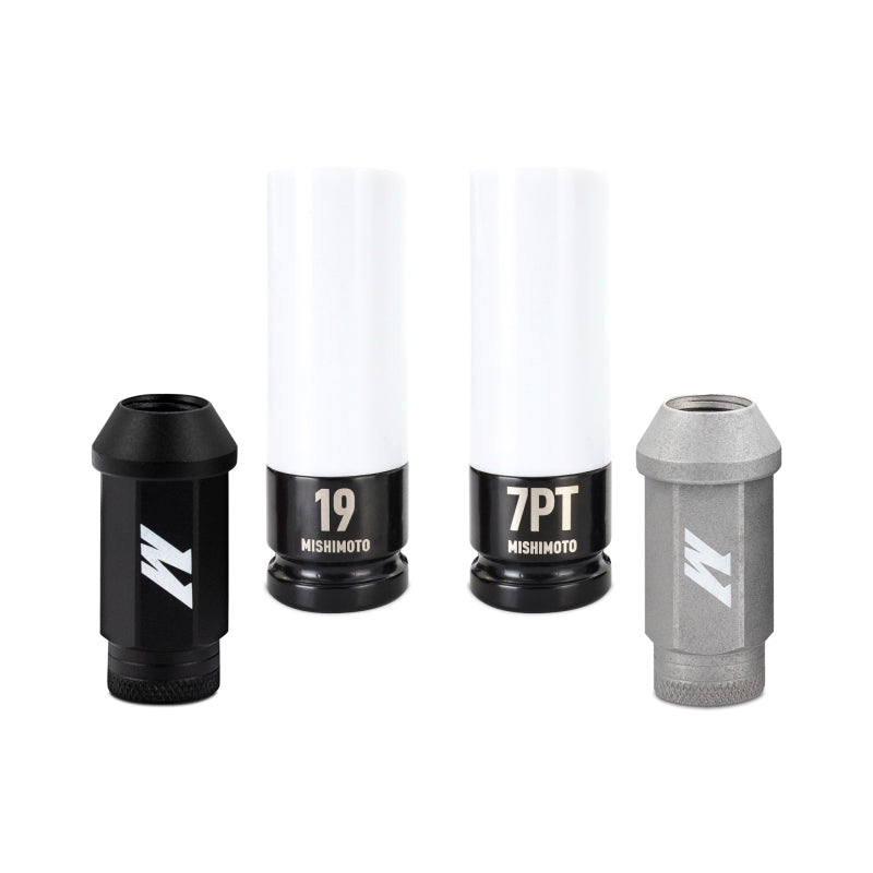 Mishimoto Steel Locking Lug Nuts 24pc Black Set - M14x1.50