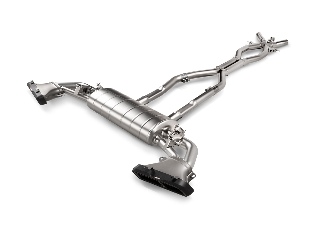 Akrapovic Titanium Evolution Line Cat Back Exhaust w/ Carbon Tips - Mercedes GLS63 AMG (X167) 2021-2024