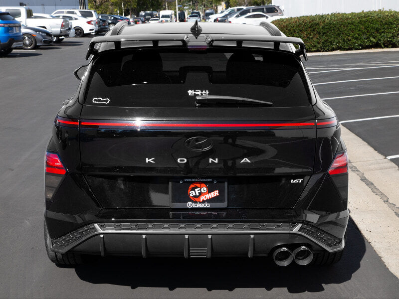 aFe Takeda 2.5" 304 Stainless Steel Axle-Back Exhaust w/ Black Tips - Hyundai Kona 1.6T 2024-2026