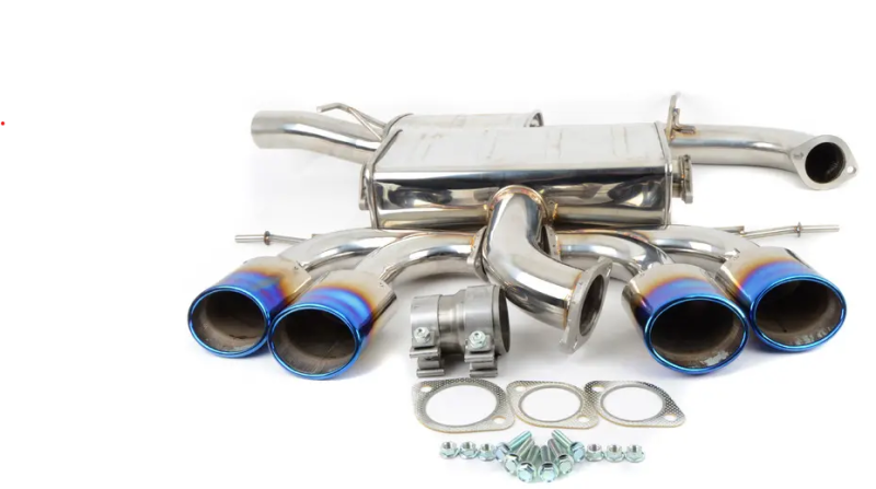 Invidia Performance Parts Invidia 14-17 Volkswagen Golf-R Q300 Quad Oval Titanium Burnt Tips Cat ...