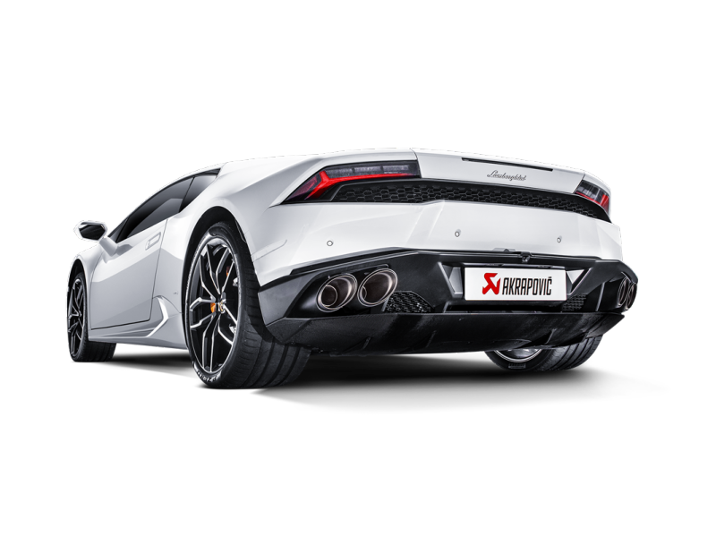 Akrapovic Titanium Slip-On Line Exhaust w/ Carbon Tips - Lamborghini Huracan LP 580-2 Coupe/Spyder 2017-2019