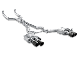 Akrapovic Titanium Evolution Line Cat Back Exhaust w/ Carbon Tips - BMW M6 Gran Coupe (F06) 2014-2019