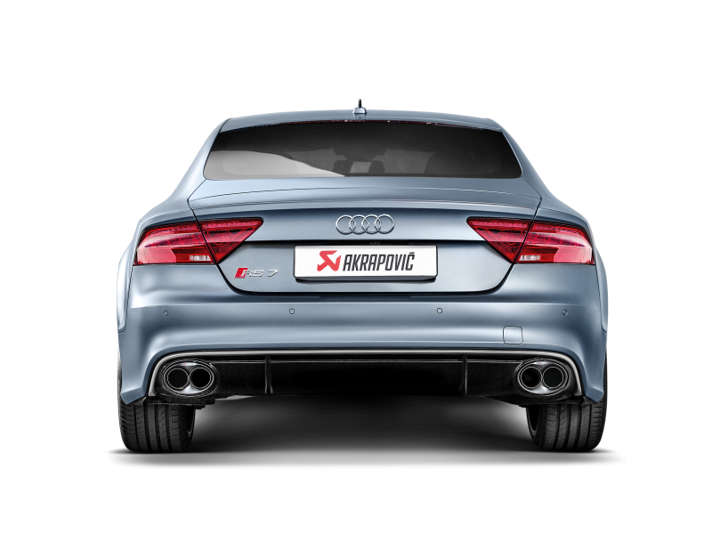 Akrapovic Titanium Evolution Line Cat Back w/ Carbon Tips - Audi RS7 Sportback (C7) 2014-2018