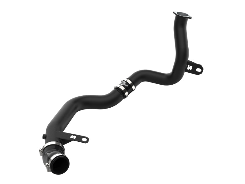 aFe BladeRunner 2.25in to 2.50in Aluminum Hot Charge Pipe - Black for 19-22 Hyundai Veloster N L4 2.0L
