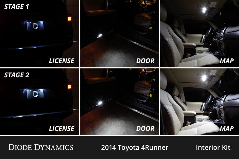 Diode Dynamics Stage 1 Interior LED Conversion Kit - Toyota 4Runner 2010-2024