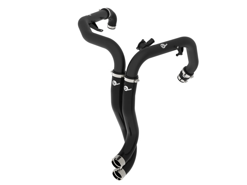 aFe BladeRunner 2-1/4in Aluminum Hot Charge Pipe Black - Ford Bronco Raptor 2022-2025 / Ranger Raptor 2024-2025