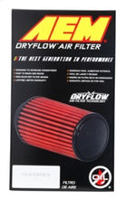 Load image into Gallery viewer, AEM DryFlow Air Filter - Round Tapered 5in Top OD x 6 Base OD x 5.563in H x 3in Flange ID