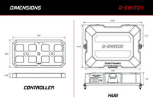 Load image into Gallery viewer, Diode Dynamics D-Switch Hub Mounting Kit w/ Bracket - Toyota Tacoma 2016-2023