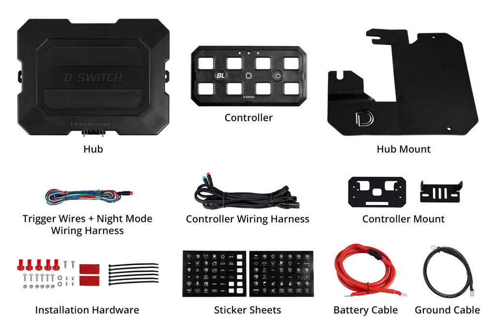 Diode Dynamics D-Switch Hub Mounting Kit Bracket Only - Subaru Crosstrek 2018-2025