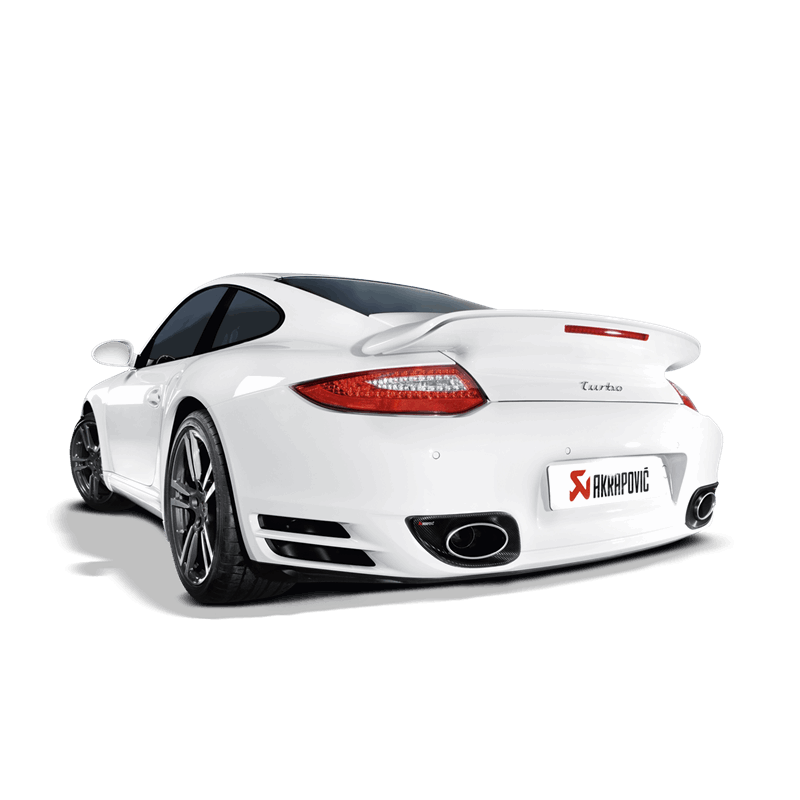 Akrapovic Titanium Slip-On Line Exhaust w/ Titanium Tips - Porsche 911 Turbo / Turbo S (997.2) 2010-2012