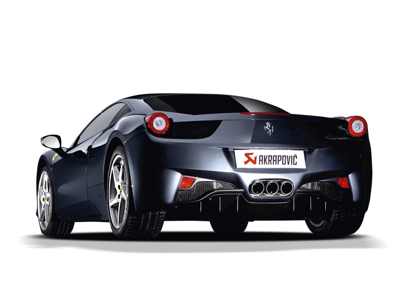 Akrapovic Titanium Slip-On Line Exhaust w/ Carbon Tips - Ferrari 458 Italia / 458 Spyder 2010-2015