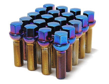 Load image into Gallery viewer, Wheel Mate Mevius Lug Bolt Set of 20 - Black 14x1.50 50mm Cone 60 DEG TAP