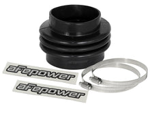 Load image into Gallery viewer, afe Magnum FORCE Intake Coupling Kit (3-1/2 IN ID to 4 IN ID x3-1/2 IN L) Black Straight Bellow - Universal