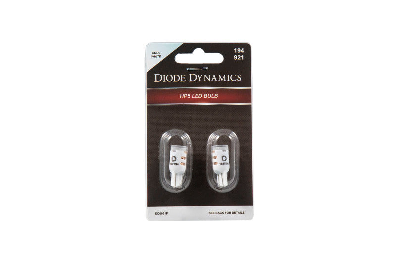 Diode Dynamics 194 LED Bulb HP5 LED [Natural White; Pair] - Universal