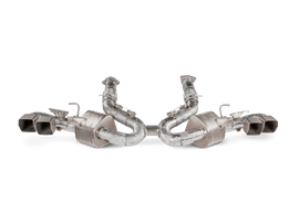 Akrapovic Titanium Slip-On Line Exhaust w/ Titanium Tips - Chevrolet Corvette Stingray (C8) 2020+