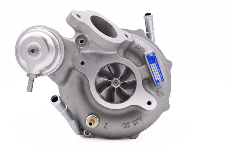 Forced Performance Blue 58mm BB Turbo (Black Housing; Internal WG w/Oil Line) - Subaru WRX 2015-2021