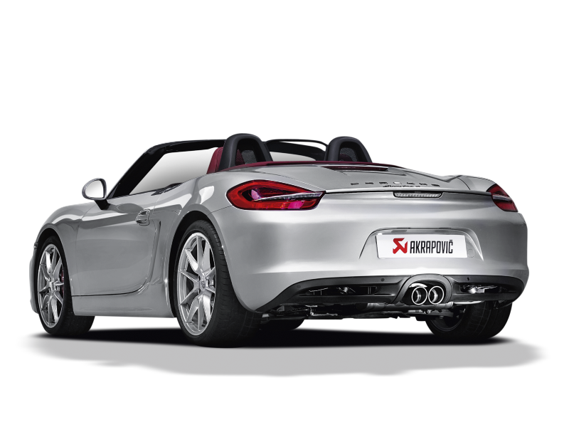 Akrapovic Titanium Slip-On Line Exhaust w/ Titanium Tips - Porsche Boxster (981) 2013-2016 / Cayman (981) 2014-2016