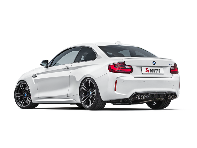 Akrapovic Titanium Evolution Line Cat Back Exhaust w/Carbon Tips - BMW M2 (F87) 2016-2018