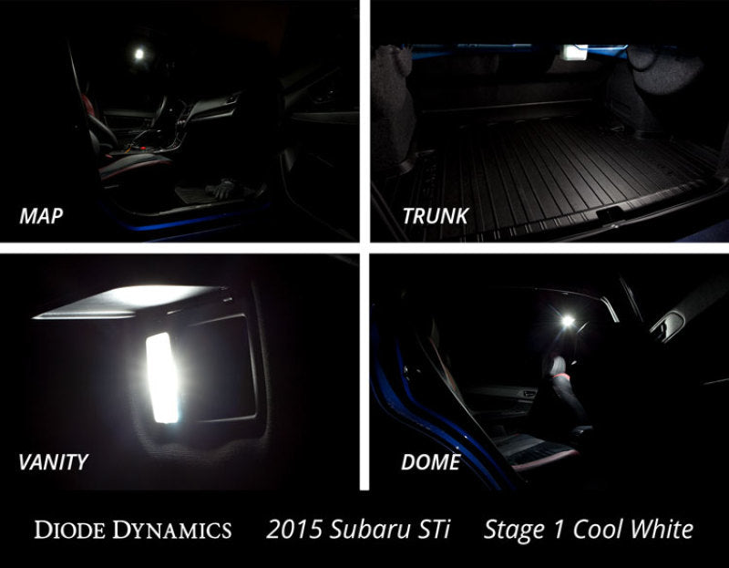 Diode Dynamics Stage 2 Red Interior LED Conversion Kit - Subaru WRX / STi 2015-2021