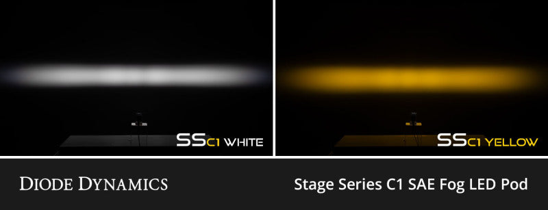 Diode Dynamics SSC1 LED Fog Light Kit (Yellow SAE Fog) - Toyota GR Corolla 2023+