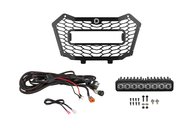Diode Dynamics SS10 White Combo/Driving Max Multicolor BL LED Grille Kit - Honda Talon 2022-2025