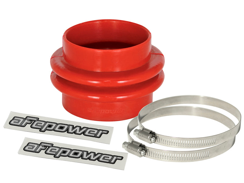 afe Magnum FORCE Intake Coupling Kit (3-1/8 IN ID to 3 IN ID x 2-3/4 IN L) Red Straight Coupler - Universal