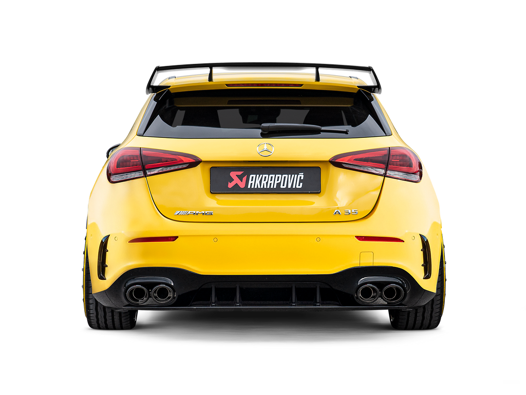 Akrapovic Titanium Slip-On Line Exhaust w/ Carbon Tips - Mercedes A35 AMG Hatchback (W177) 2020-2022