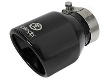 Load image into Gallery viewer, aFe Takeda 2-1/2 IN 304 Stainless Steel Black Exhaust Tip - Universal