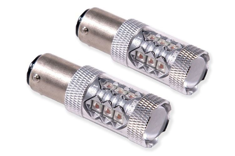 Diode Dynamics 1157 XP80 Red Turn Signal LED Bulbs (Pair) - Multiple Fitments