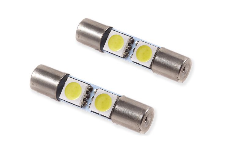 Diode Dynamics 28mm SMF2 Green LED Bulbs (Pair) - Multiple Fitments