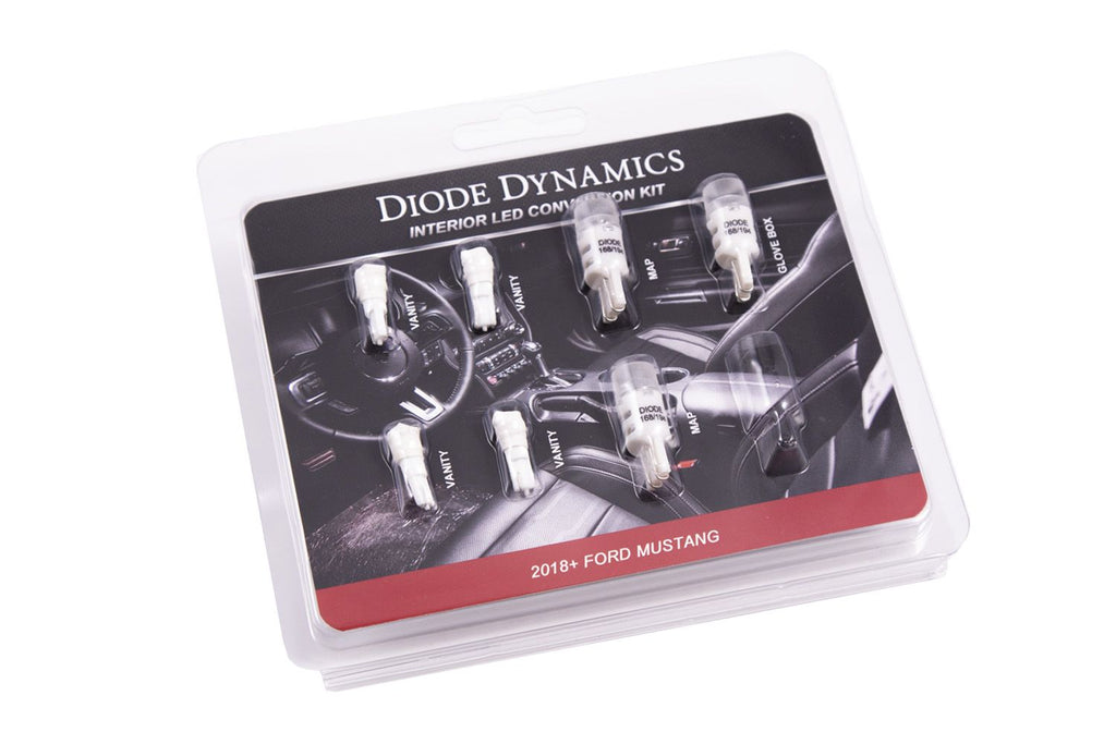 Diode Dynamics Stage 2 Cool White Interior LED Conversion Kit - Ford Mustang 2018-2023