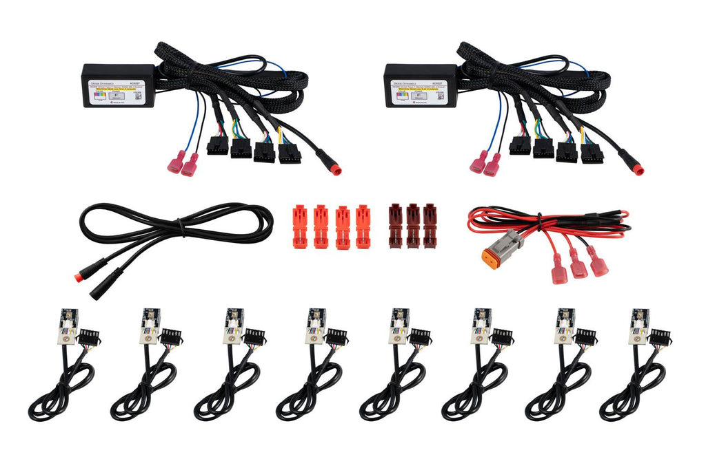 Diode Dynamics Quad Pro-Series Mutlicolor Demon Eye Set - Universal