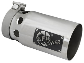aFe Rebel XD Series 4 IN 304 Stainless Steel Polished Exhaust Tip - Universal