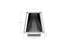 Load image into Gallery viewer, aFe Magnum FORCE Intake Rplacmnt Filter D2 Dura-Dry 4in Fx(9x7-1/2)in Bx(6-3/4x5-1/2)in Tx7-1/2in H