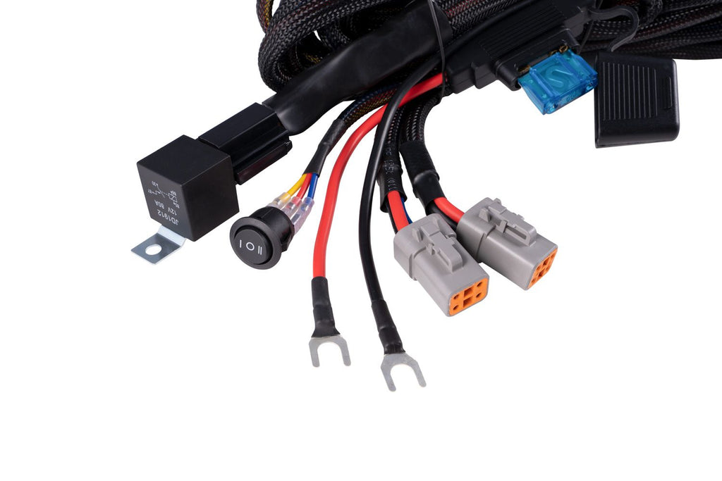 Diode Dynamics Ultra Heavy Duty Dual Output 4-Pin Wiring Harness - Universal Fitment